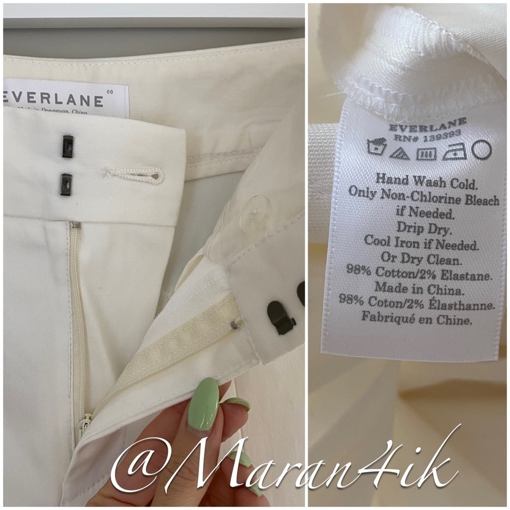NWOT Everlane Limited Release: The Wide Leg Structure Pant White - Picture 16 of 16
